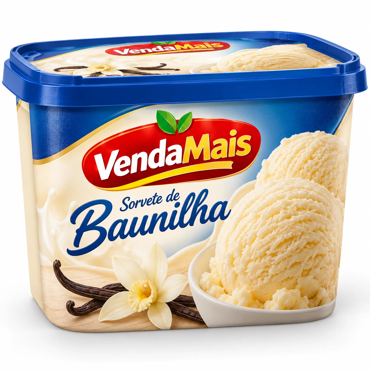 Sorvete de Baunilha 1L